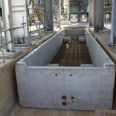 Modular foundation trough WD10s with raised side walls