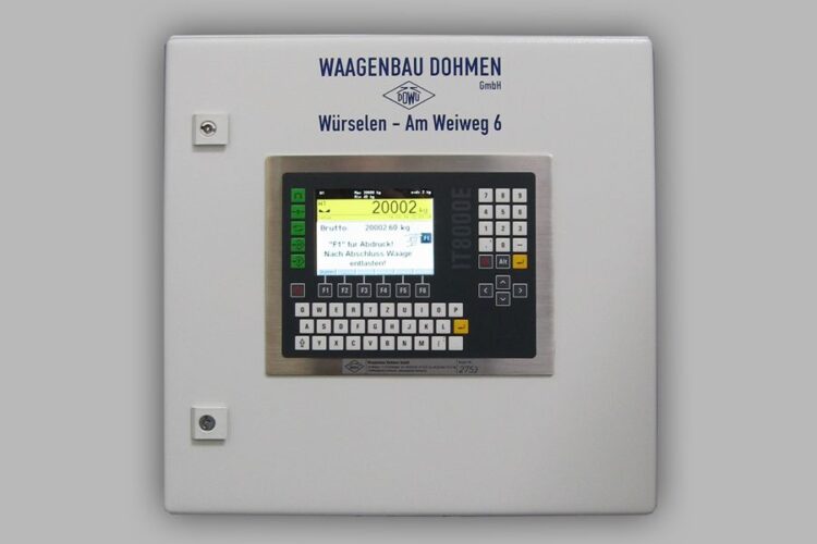 Control cabinet of the truck scale