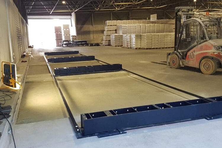 Steel substructure aligned and assembled